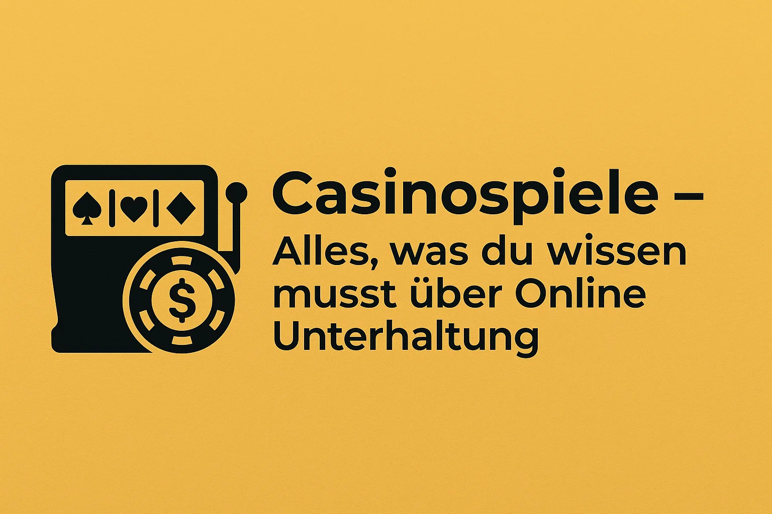 Casinospiele – Alles, was du wissen musst über Online Unterhaltung
